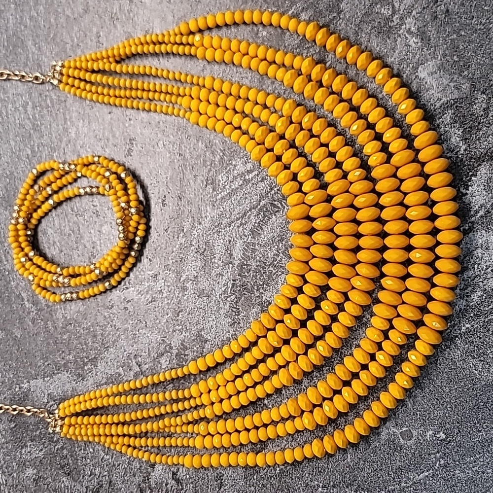 Statement Necklace & Bracelets - image 1